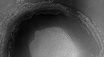 Un gran crter en Meridiani Planum
