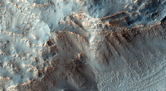 Southeast Rim of Hale Crater