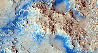 Sinuous Ridge Materials in Reuyl Crater