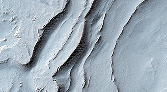 Layering in Spallanzani Crater