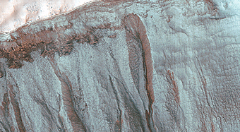 Frosted Gully Slopes in Shadows