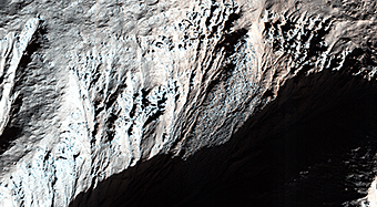 Gullies with Dramatic Lighting