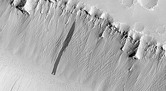 Troughs in Elysium Fossae