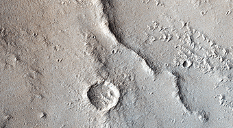 Wrinkle Ridges and Pit Craters