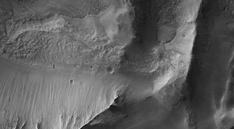 A Collapsed Crater Rim