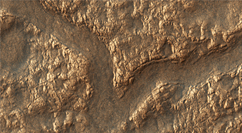 Depressions and Channels on the Floor of Lyot Crater