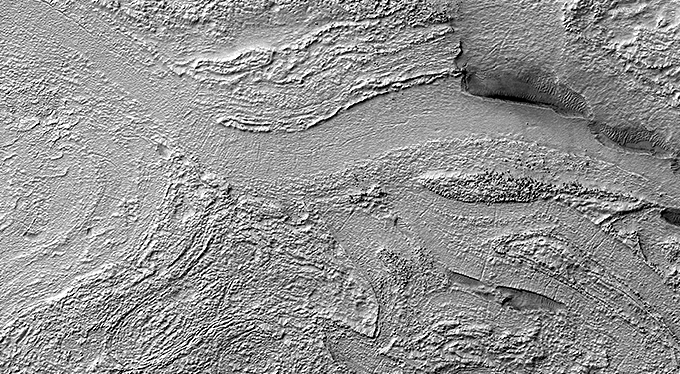 Banded Terrain in Hellas Planitia