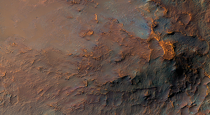 A Colorful Landslide in Eos Chasma
