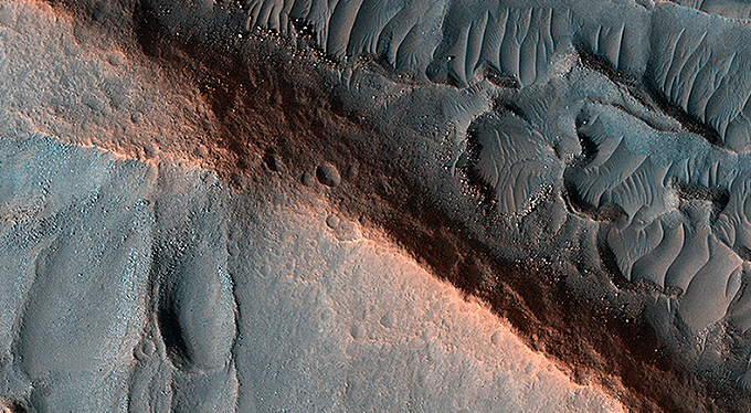 Ridges in Cydonia Mensae