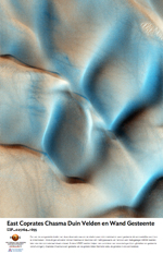 East Coprates Chasma Duin Velden en Wand Gesteente