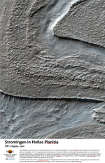 Stromingen in Hellas Planitia 