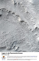 Lagen in de Flammarion krater