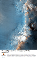 De oostelijke rand van de Endeavour Krater