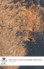 Mørk materie med lag og krusninger i Melas Chasma