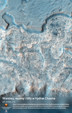 Warstwy, wydmy i klify w Hydrae Chasma