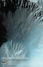 Cratera a Norte de Coprates Chasma