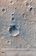 Missão 2020: um provável local de pouso na Cratera Gusev