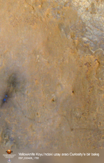 Yellowknife Koyu’ndaki uzay aracı Curiosity’e bir bakış