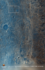 Uzay aracı Opportunity’nin Endeavour Krateri’ndeki yolculuğu